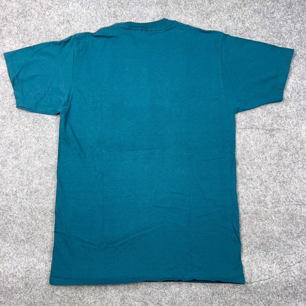 VTG Hawaii Shirt Mens Large Green Maui Aloha Kauai Island Puff Print Tee USA 90s - Picture 9 of 12